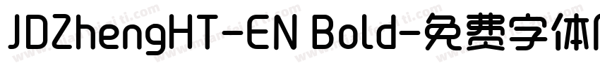 JDZhengHT-EN Bold字体转换